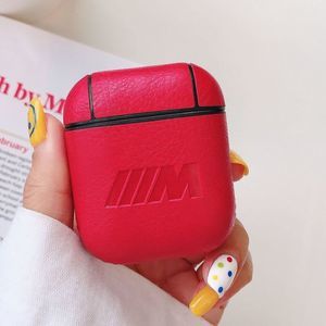 Apple Airpod Case M Power BMW Red Leather